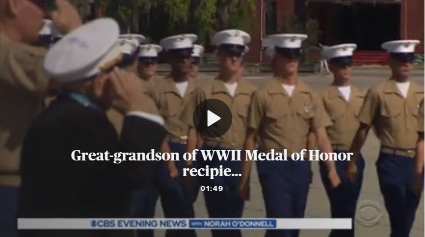 Great-grandson Marine bootcamp graduation video