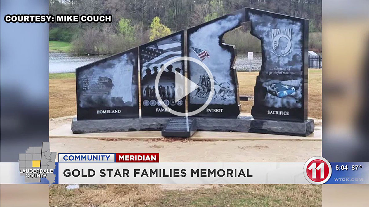 Video screenshot of Gold Star Families Memorial Monument