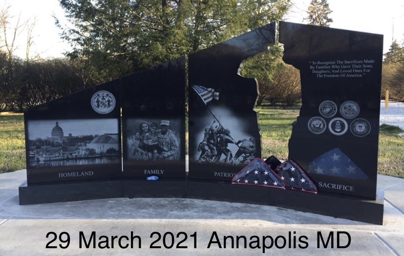 Annapolis MD monument back